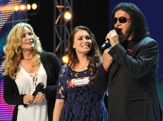 THE X FACTOR, Sophie Simmons, Shannon Tweed, Gene Simmons THE X FACTOR, Sophie Simmons, Shannon Tweed, Gene Simmons